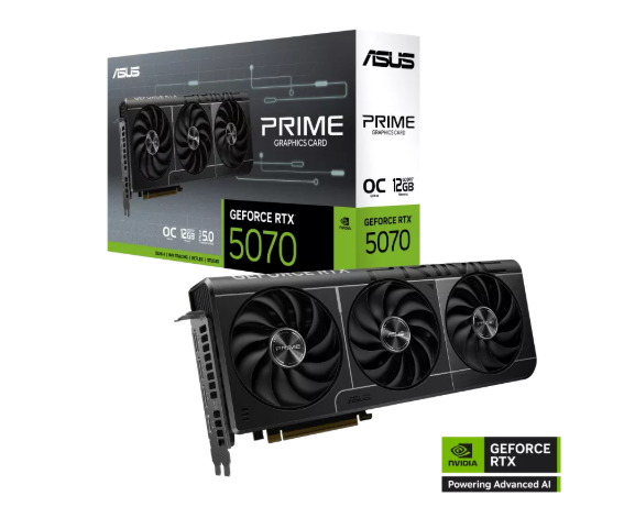 Card màn hình ASUS Prime RTX 5070 OC Edition 12GB GDDR7 2 5070